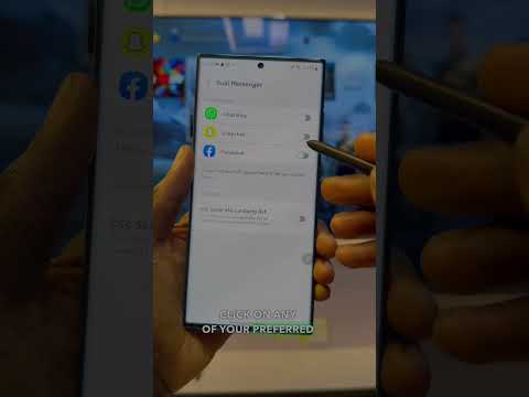 How To Use Dual Messenger To Open 2 Snapchat account #samsungphones #clone #techtips #ytshorts #tech