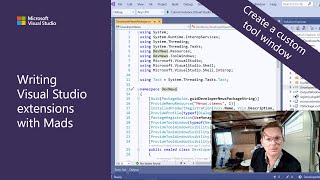 Writing Visual Studio Extensions with Mads - Creating a tool window extension