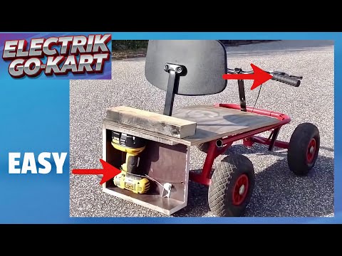 How to Make a Electric Go Kart EASY! (Drill-Powered DIY Kart)