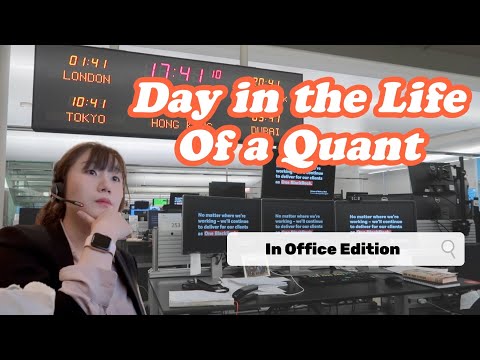 Day in the Life of a Quant / financial engineer | return to office edition