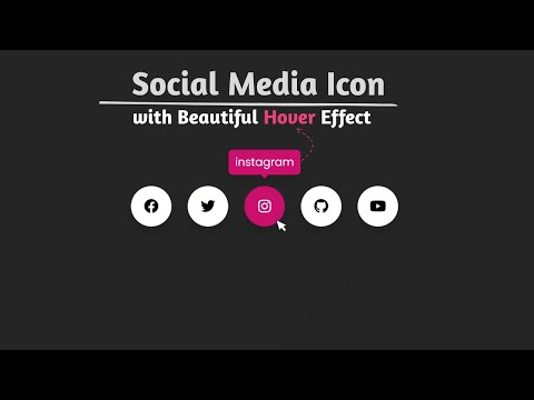 Social Media Buttons Hover Using Only HTML, CSS! | Hover Effect With CSS Only! | by @simplecodingg