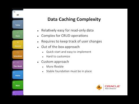 Data Caching Strategies for Oracle Mobile Application Framework (part I)