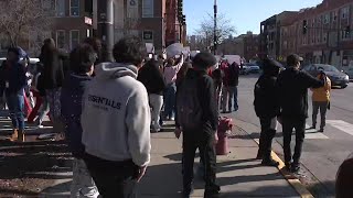 Chicago-area students walk out of school to protest ICE