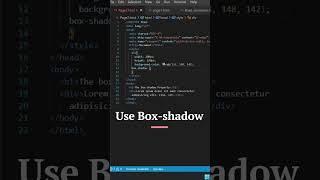 How to use  Box-shadow in css || Box-Shadow || #shorts #html #code