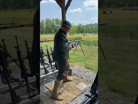 Chauchat 1915 at the range #marines #ww1 #war #machinegunfire