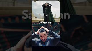 usa vs korean salesman in squid game !!