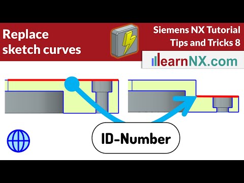 Siemens NX Tutorial | Replace sketch curves