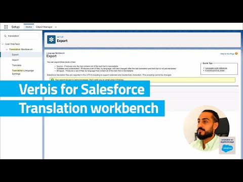 Verbis for Salesforce Translation workbench Demo