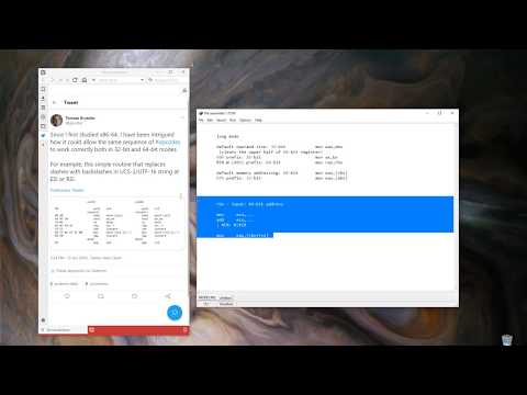 Reinterpreting 32-bit instructions in long mode (Unedited live session)