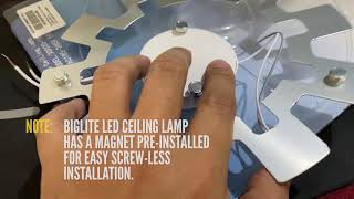 Fluorescent to LED Ceiling Lamp Swap