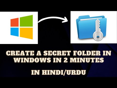 How To Create Secret Folder In Windows || Hidden Folder Trick In Urdu/Hindi