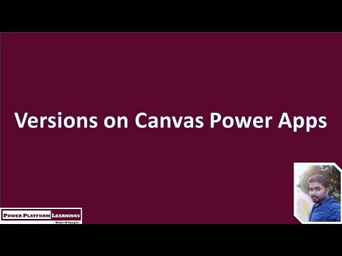 Versions on Canvas Power Apps
