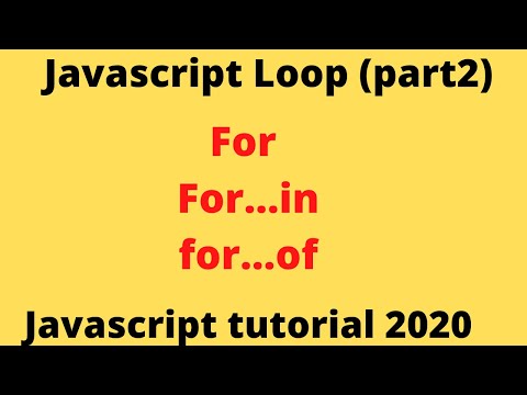 Javascript for loops explained [ for, for/in, for/of]