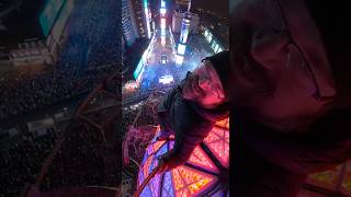 I’m riding the ball down in Times Square for New Years Eve. I’m literally on top of the world!
