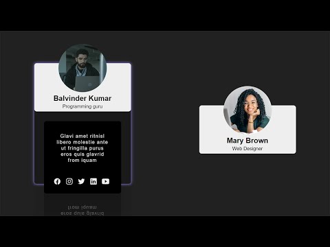 Team Section Hover Effect Using HTML  and  CSS