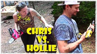 PROJECT WARS!  Chris's Live Edge Table Vs. Hollie's Solar Fairy Forest