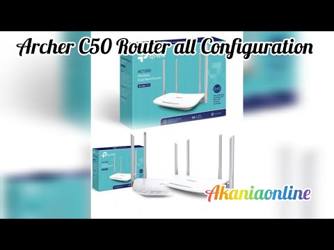 The TP-Link Archer C50 is an AC1200 Wireless Dual Band Router Full Configuration