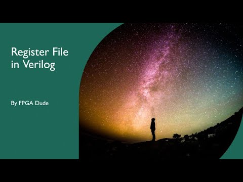 Simple Register File in Verilog Simulated in Vivado