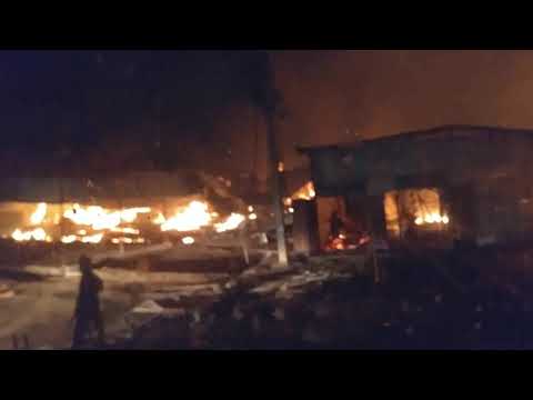 COMMERCIAL AREA CATCH FIRE AND ALL HOUSE BURNED DOWN IN GISOZI RWANDA