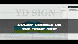 Multiple Colors on The Same Side By Slicing Software