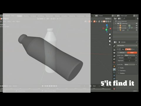 Blender 2.90 |bottle tutorial blender 2.90 |bottle 🍼| #5itfindit