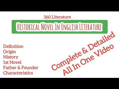 Historical Novel | Historical Novel In English Literature | What Is Historical Novel | Fiction