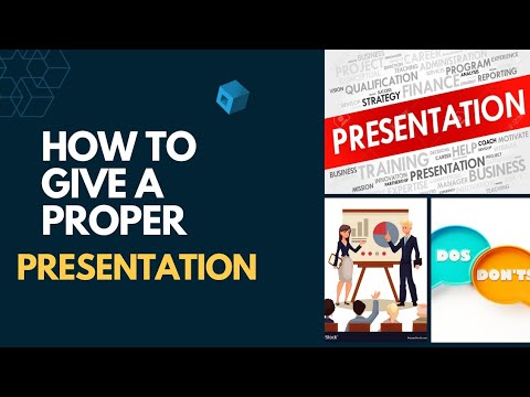 Do and Don't in proper presentation