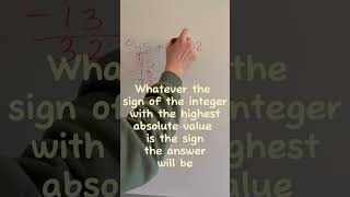 Adding Positive & Negative Integers  #math #homeschoolmath #integers #mathtips