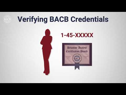 Verifying BACB Credentials