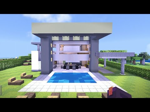 Minecraft: How to build modern minecraft house.(tutorial) #easy.
