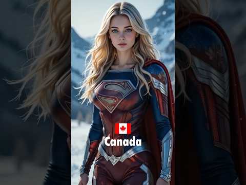 Countries as Superwoman | Part-2 #aiedits #aifusion #midjourney #shorts #viralvideo #shortvideo