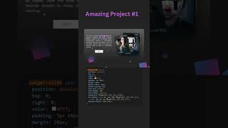 amazing card project #htmltutorial #viral #viralshorts #webdeveloper #animation #code #csswebdesign
