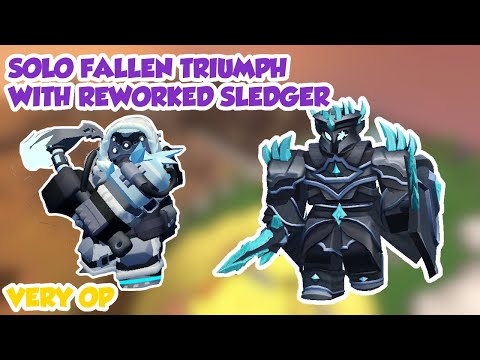 SOLO FALLEN TRIUMPH WITH REWORKED SLEDGER | Tower Defense Simulator |  Roblox