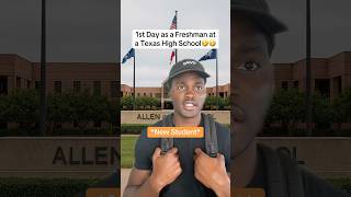 1st Day as a Freshman at a Texas High School🤣 #highschool #texas #freshman