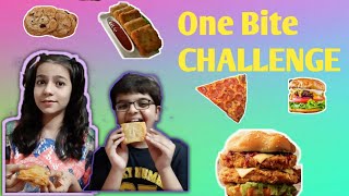 One bite challenge ft. Cousin |super funny 2020 challenge|