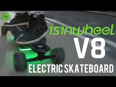 ISinWheel V8 Electric Skateboard | Swappable Battery & Built In Lights for ONLY $400?!?