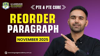 PTE Academic & Core | Reorder Paragraph | Most Repeated Questions November 2025