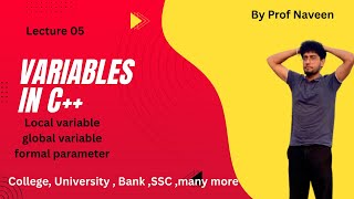 Lecture :05| variables in C++| University, B.Tech placement and many more | 
