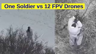 A Lone Russian Soldier Fights With Dozen FPV Drones