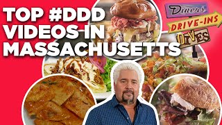 Top 5 #DDD Videos in Massachusetts with Guy Fieri | Diners, Drive-Ins and Dives | Food Network