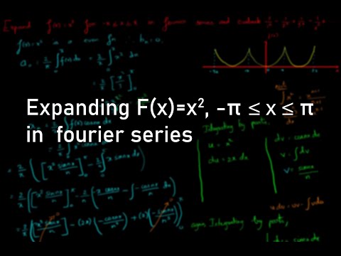 Expanding  F(x) = x^2 in - π to π using Fourier series