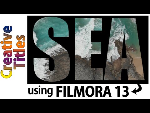 Creative Title Animations with Video Inside Text in Filmora 13!