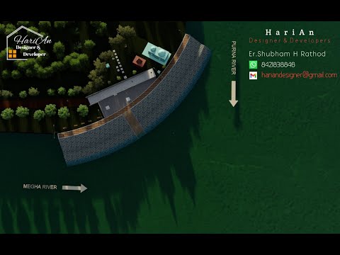 Siddeshwar Temple Flood  Protection Wall 3D Design