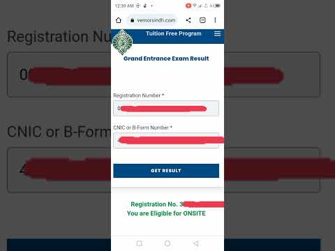 check your result in a minute On governor Sindh website