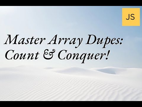 Master Array Dupes: Count & Conquer! #Coding #Arrays #Programming
