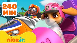 PAW Patrol Coolest Vehicles Rescues for 240 Minutes! w/ Skye #4 | Nick Jr.