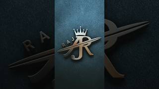 Raj Name Brand Logo Design #art #logodesignlove #viralshort