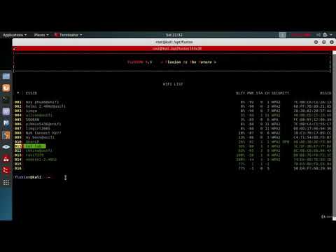 17. Capturing wifi key with Fluxion