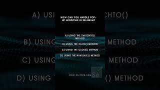 Selenium Interview Questions #popup #shorts #selenium #automationtesting