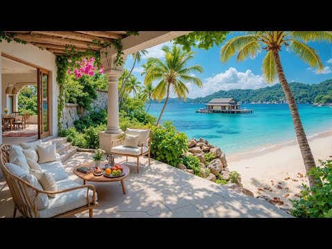 🎷 Summer Jazz by the Tropical Sea | Coastal Jazz Music & Ocean Breeze for Work, Read & Chill